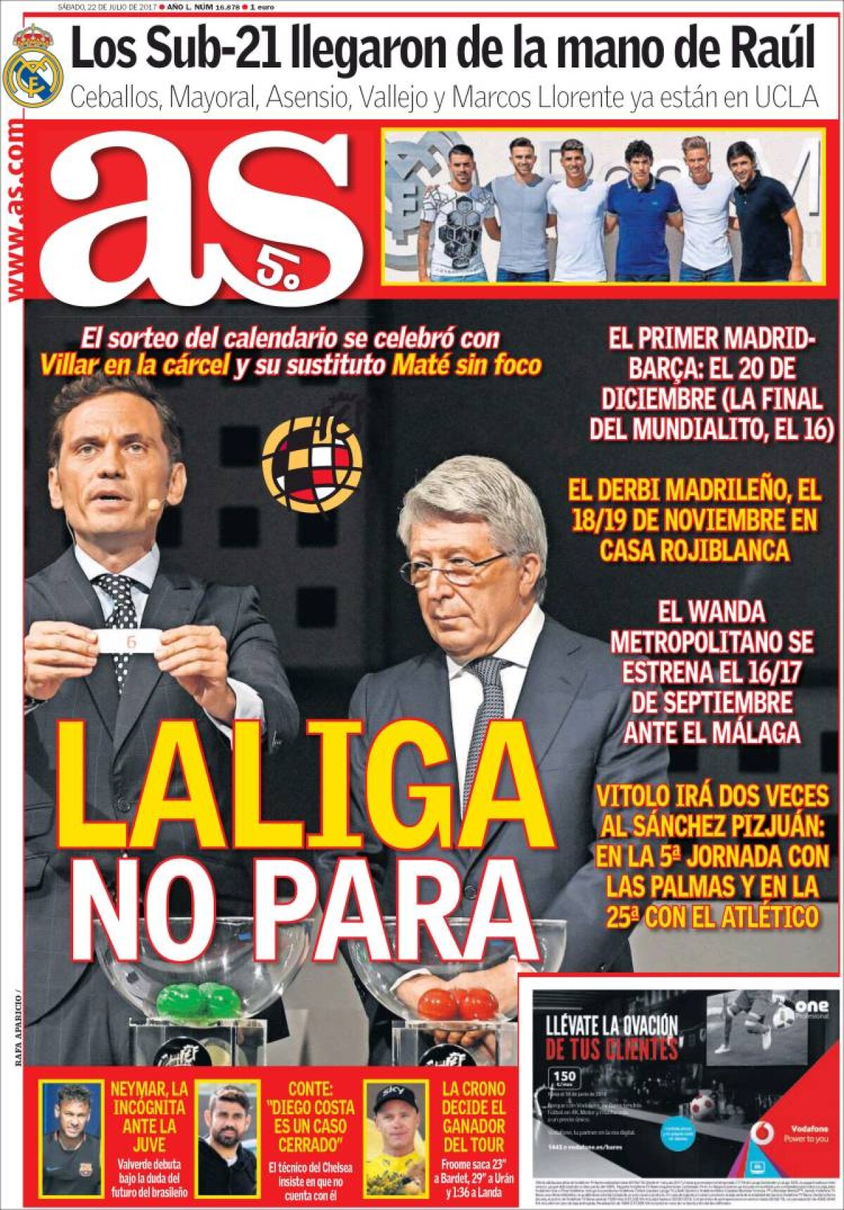 Ce scriu azi ziarele de sport din lume (22 iulie 2017)