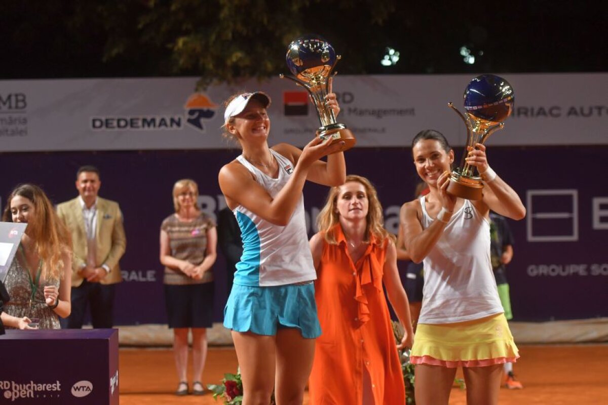 Bucurie dublă » Irina Begu şi Raluca Olaru au câştigat trofeul BRD Bucharest Open în proba de dublu