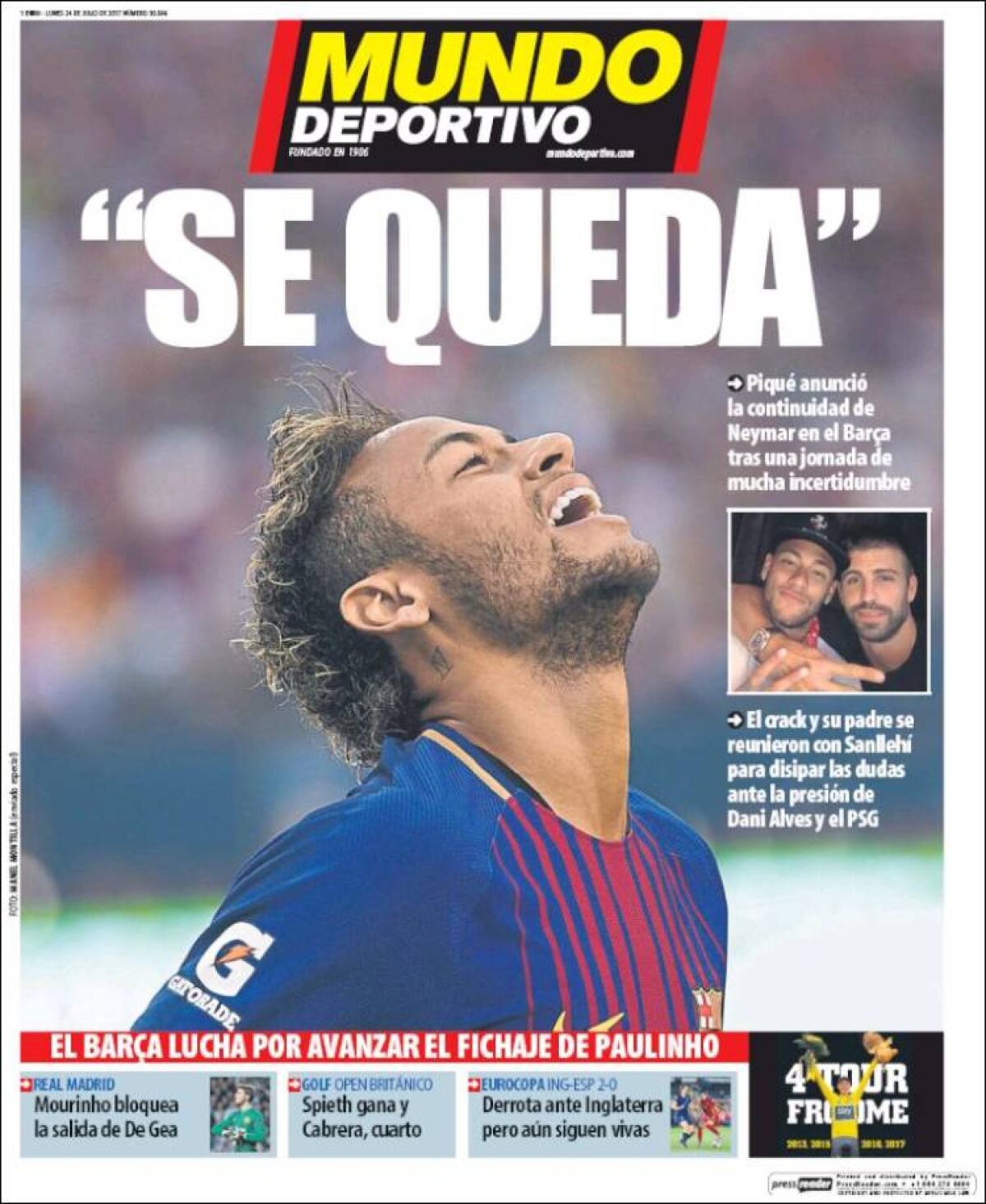 Ce scriu azi ziarele de sport din lume (24 iulie 2017)