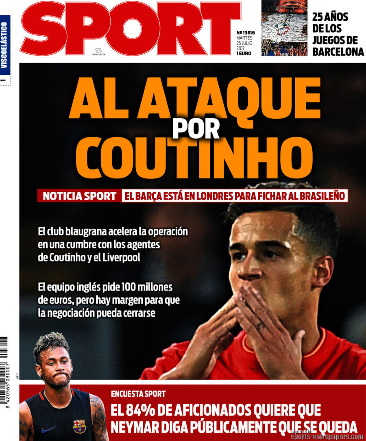 Ce scriu azi ziarele de sport din lume (25 iulie 2017)