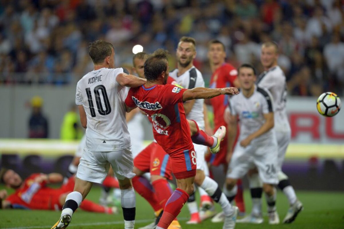 VIDEO + FOTO » FCSB - Viktoria Plzen 2-2 » Totul se decide în Cehia » Budescu și Teixera eroii, fundașii au fost "groparii"