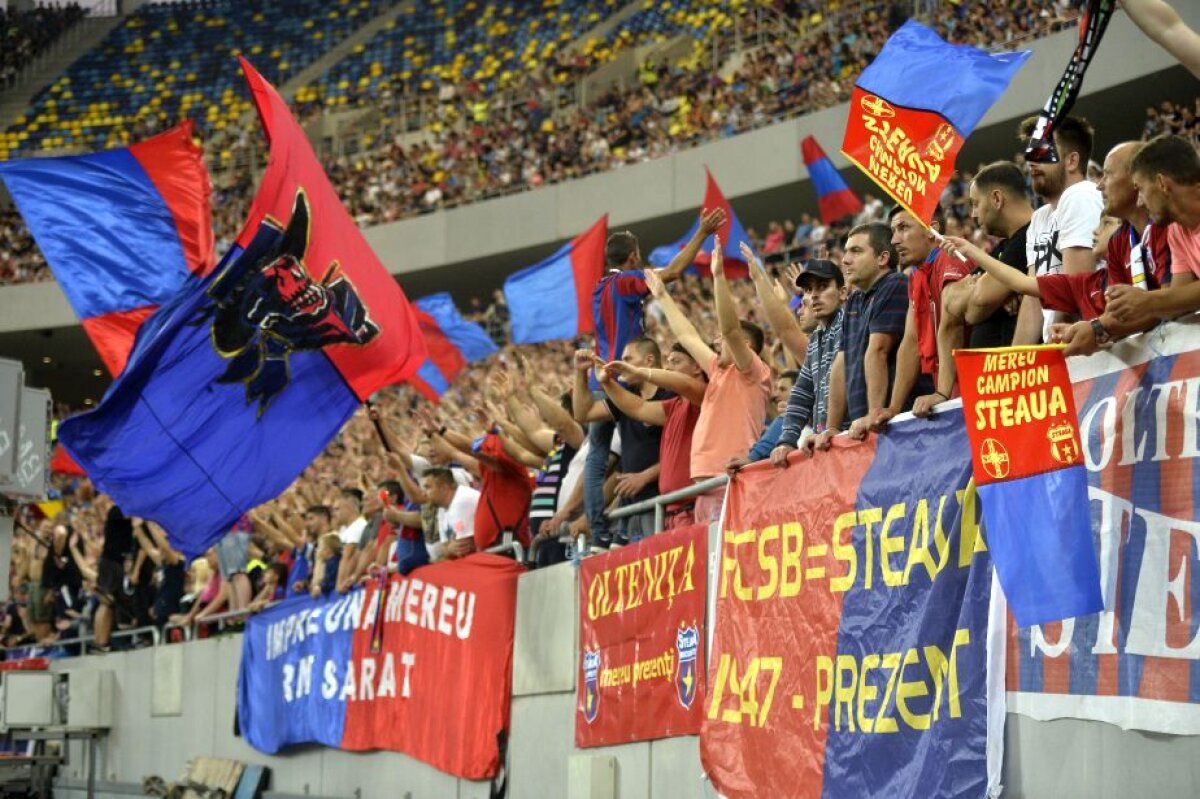 GALERIE FOTO Atmosferă spectaculoasă la FCSB - Viktoria Plzen » "Asta e singura Steaua din fotbalul românesc!" » Câți fani au venit la meci