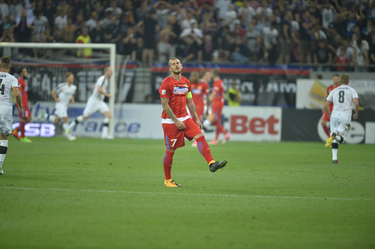 VIDEO + FOTO » FCSB - Viktoria Plzen 2-2 » Totul se decide în Cehia » Budescu și Teixera eroii, fundașii au fost "groparii"