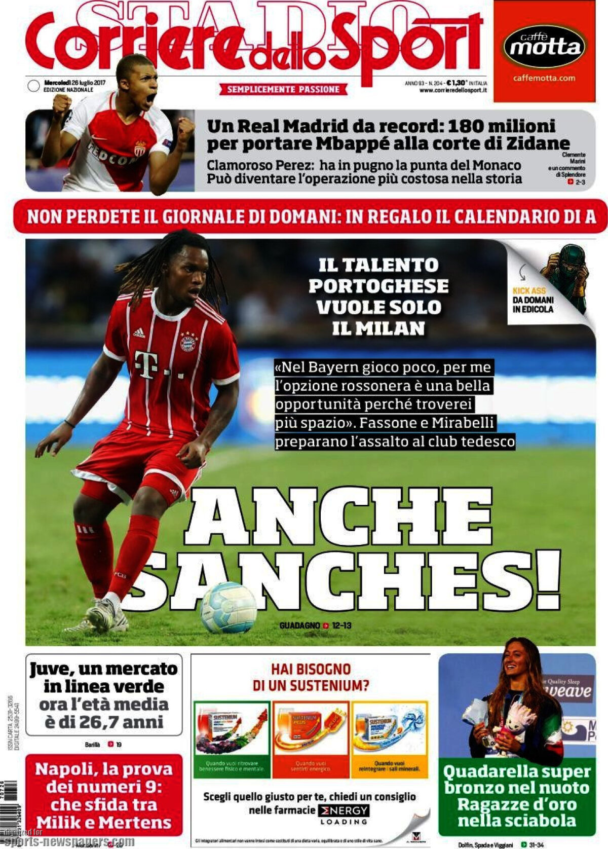Ce scriu azi ziarele de sport din lume (26 iulie 2017)