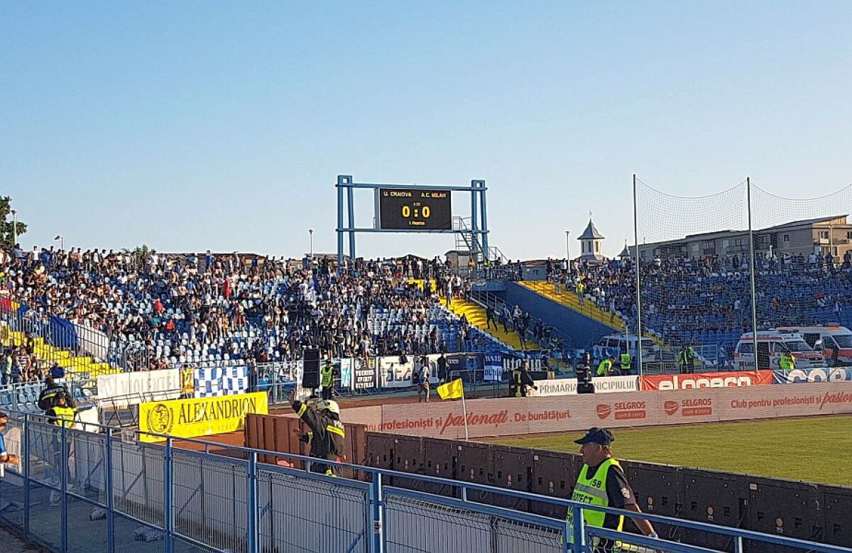 CSU CRAIOVA - AC MILAN // VIDEO+FOTO » CS U Craiova pierde cu onoare duelul cu AC Milan de la Severin