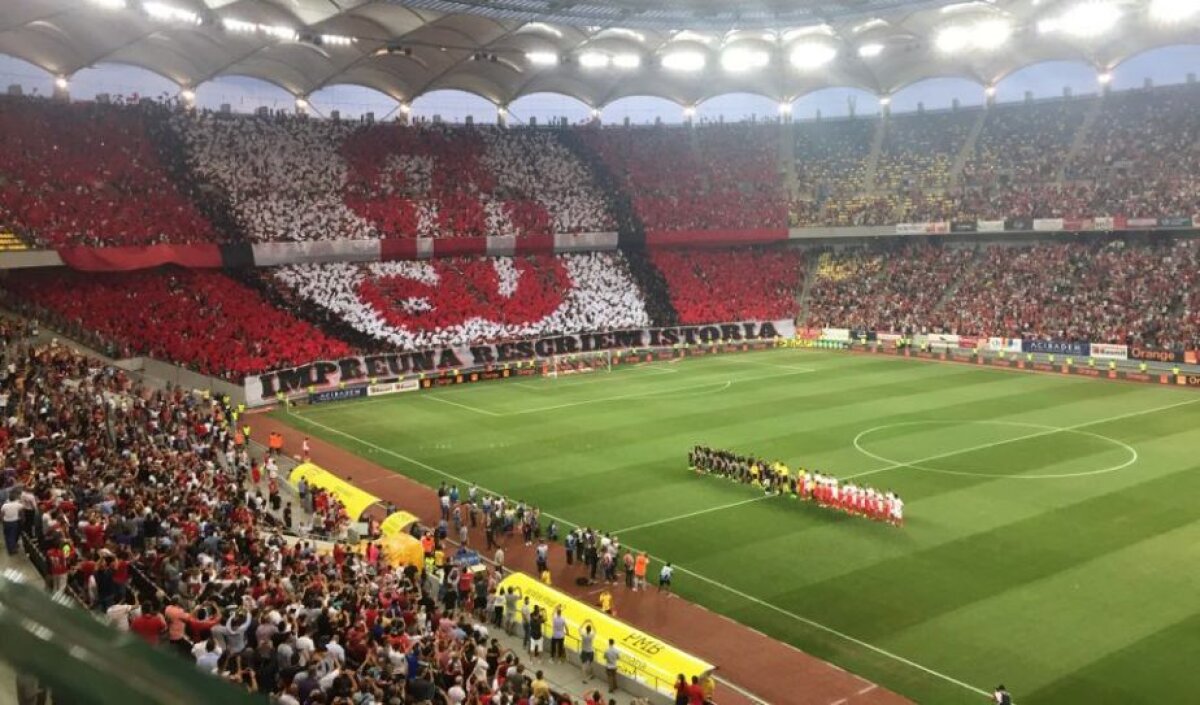 GALERIE FOTO Dinamo - Athletic Bilbao » Spectacol pe Arena Naţională: supercoregrafie făcută de "câini" + torţe, petarde şi mesaj dur la adresa UEFA