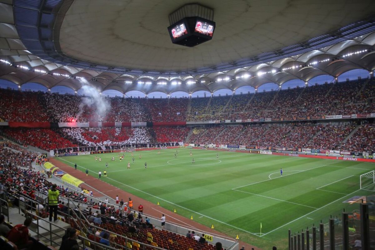 GALERIE FOTO Dinamo - Athletic Bilbao » Spectacol pe Arena Naţională: supercoregrafie făcută de "câini" + torţe, petarde şi mesaj dur la adresa UEFA