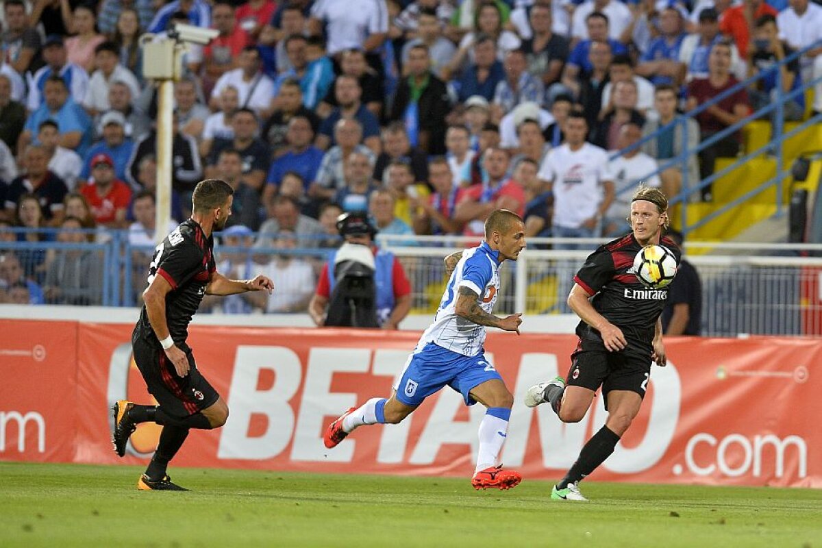 CSU CRAIOVA - AC MILAN // VIDEO+FOTO » CS U Craiova pierde cu onoare duelul cu AC Milan de la Severin