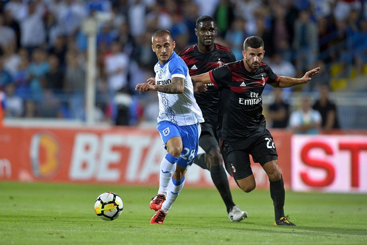 CSU CRAIOVA - AC MILAN // VIDEO+FOTO » CS U Craiova pierde cu onoare duelul cu AC Milan de la Severin