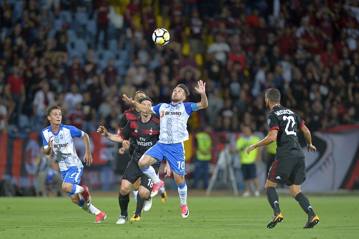 CSU CRAIOVA - AC MILAN // VIDEO+FOTO » CS U Craiova pierde cu onoare duelul cu AC Milan de la Severin