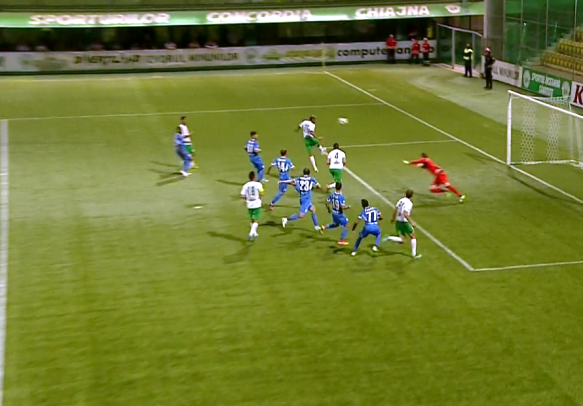 FOTO Concordiei Chiajna i-a fost anulat un gol cu Poli Iași » Ilfovenii au protestat, dar decizia n-a mai fost schimbată