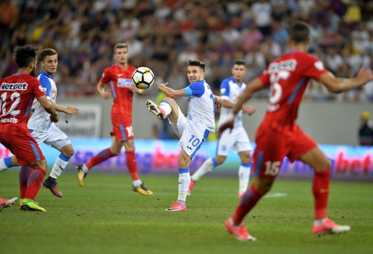 VIDEO+FOTO » O repriză, un punct! FCSB - CSU Craiova 1-1, echipa lui Dică suferă fără Budescu și Alibec » Primul pas greșit făcut de roș-albaștri