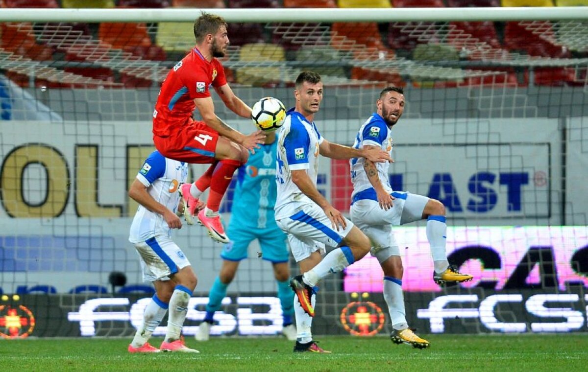 VIDEO+FOTO » O repriză, un punct! FCSB - CSU Craiova 1-1, echipa lui Dică suferă fără Budescu și Alibec » Primul pas greșit făcut de roș-albaștri
