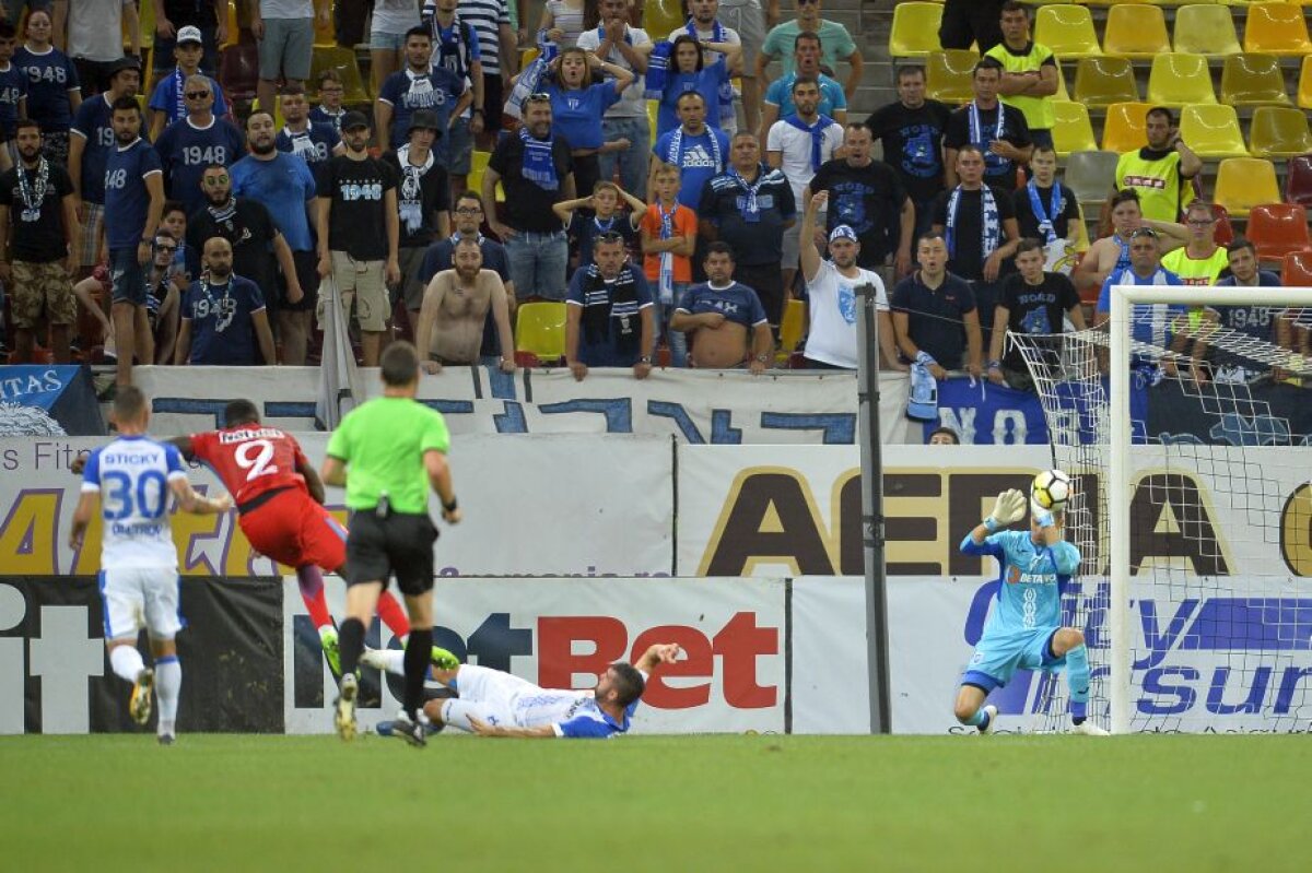 VIDEO+FOTO » O repriză, un punct! FCSB - CSU Craiova 1-1, echipa lui Dică suferă fără Budescu și Alibec » Primul pas greșit făcut de roș-albaștri