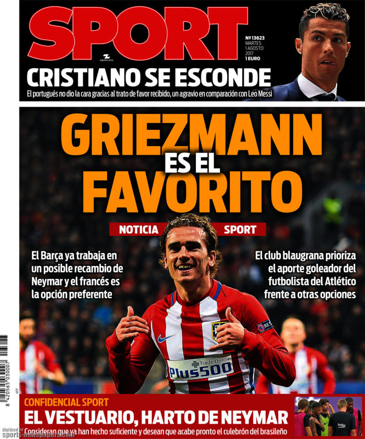 Ce scriu azi ziarele de sport din lume (1 august 2017)