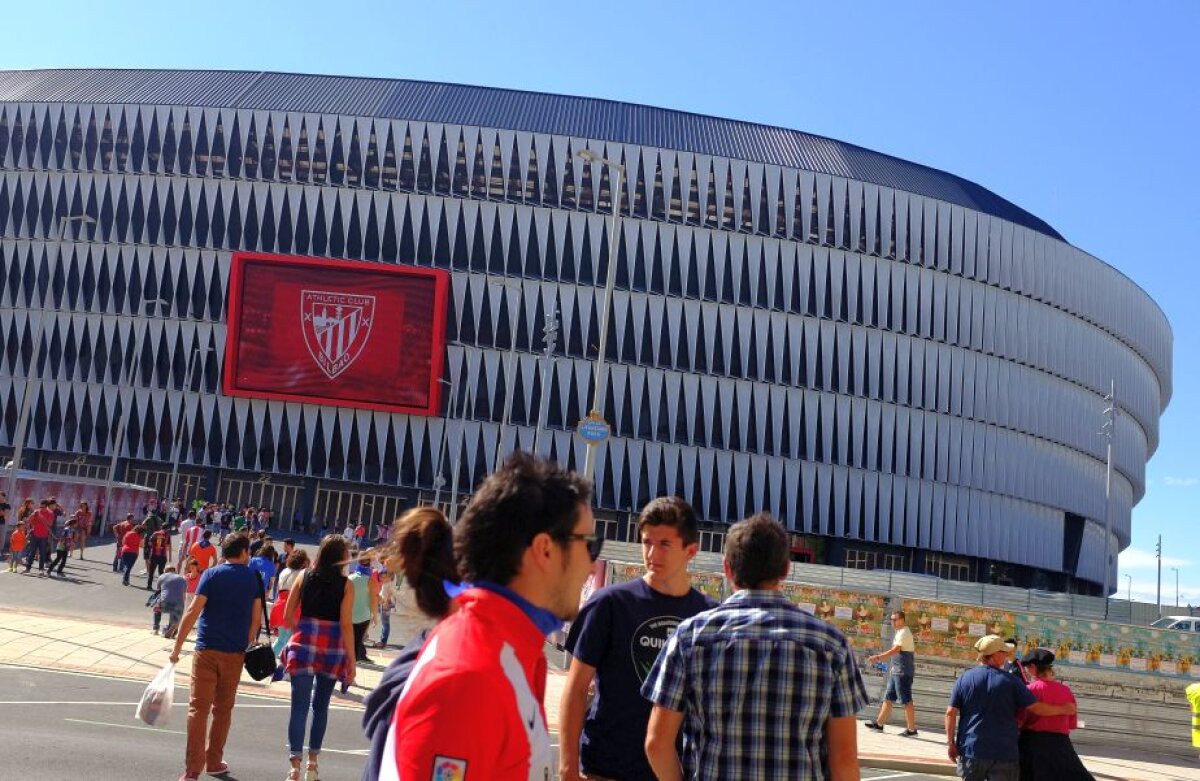 Bilbao - Dinamo // Corespondență din Spania //  GALERIE FOTO + VIDEO Imagini spectaculoase de pe superstadionul pe care va juca Dinamo 