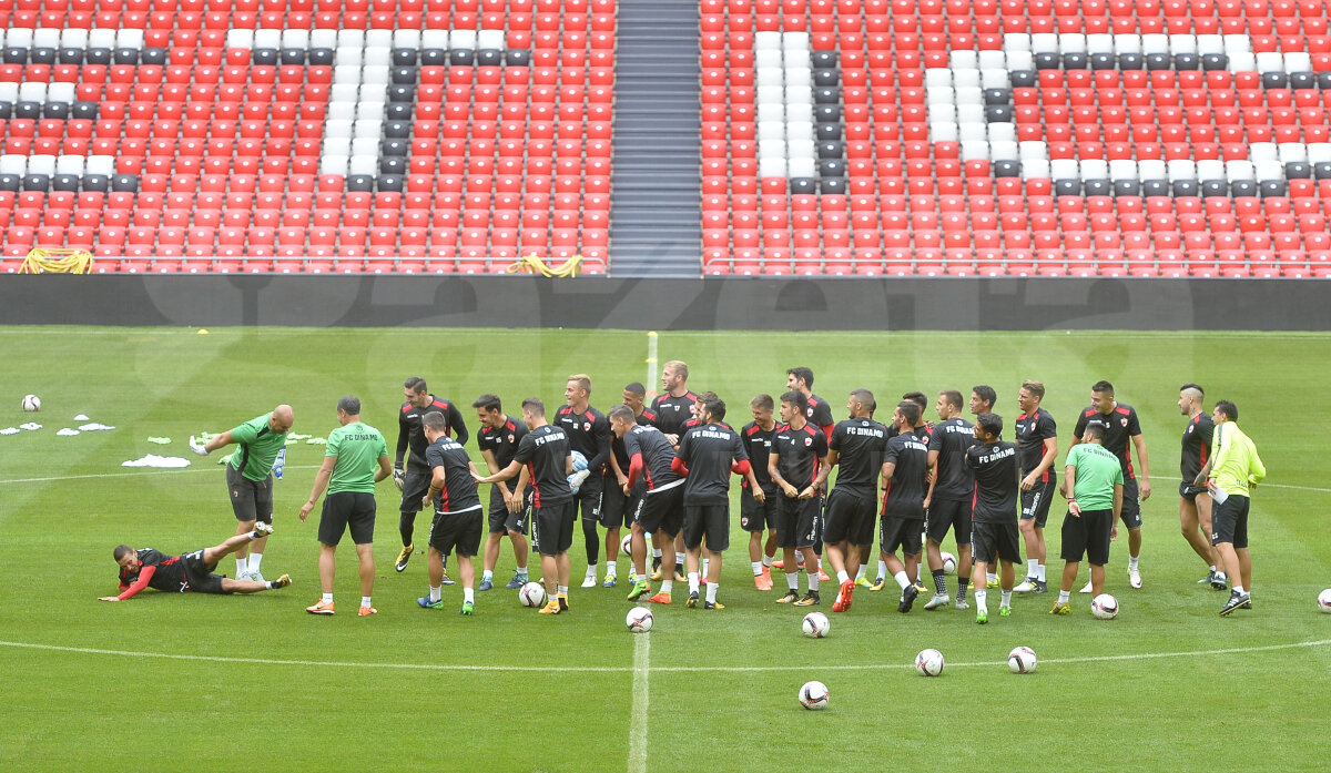 Corespondență de la Bilbao // VIDEO + FOTO Antrenamentul lui Dinamo înainte de meciul cu Athletic » Ce au declarat Anton și Romera la revenirea în Spania: "Ne gândim la victorie și la calificare"