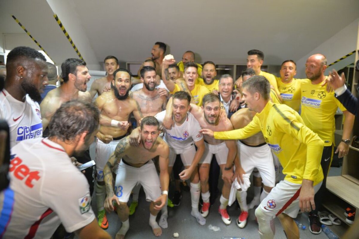 Plzen - FCSB 1-4 // FOTO direct din vestiarul celor de la FCSB » Imaginile bucuriei după o seară magică