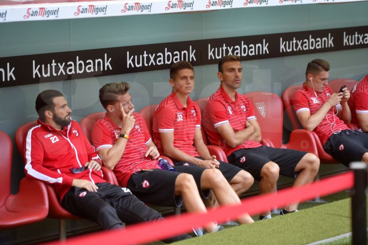 FOTO + VIDEO Athletic Bilbao - Dinamo // Vulcanul roșu » Dinamoviștii joacă la Bilbao într-o atmosferă electrizantă. Nici PCH nu s-a lăsat mai prejos