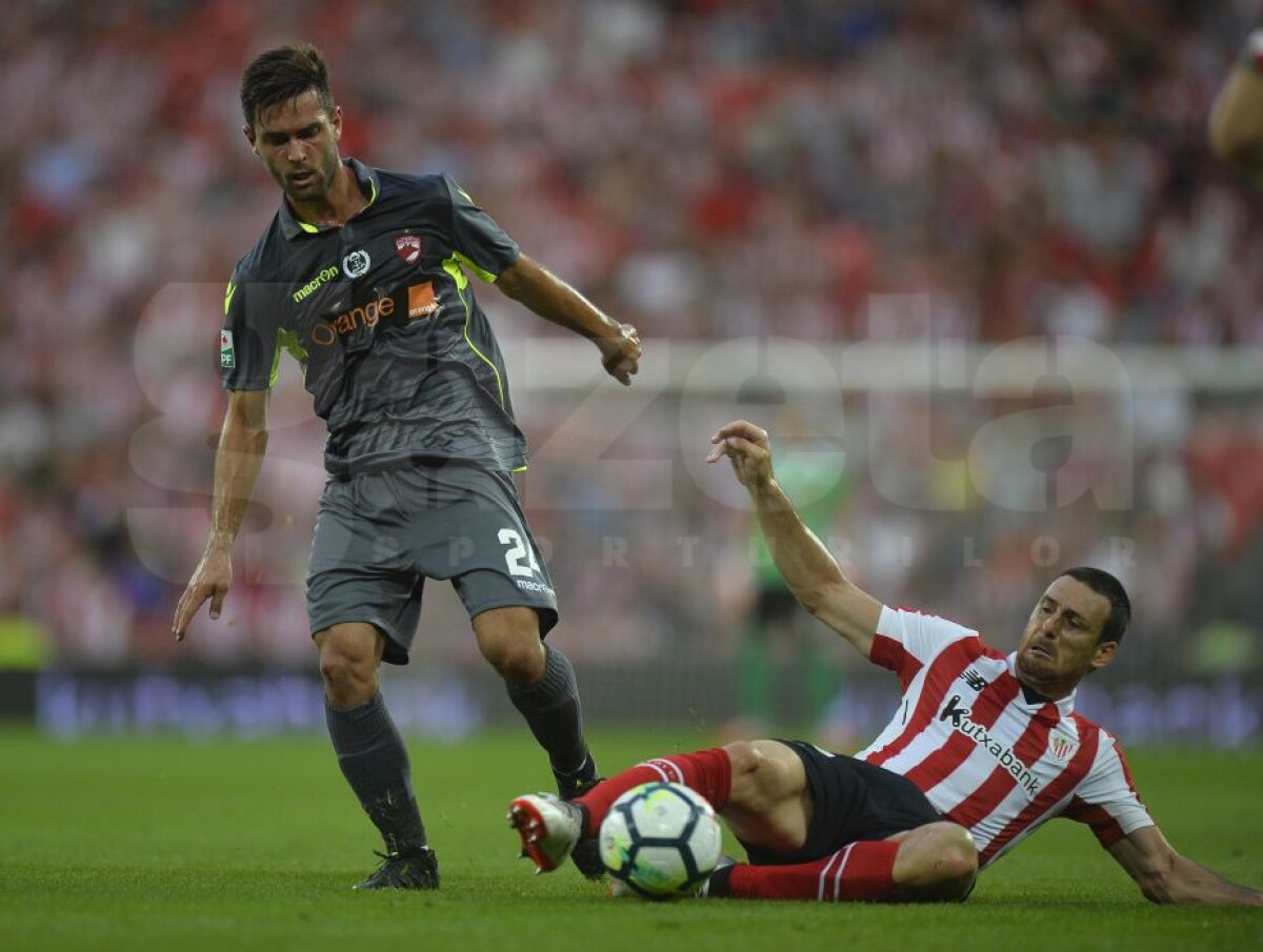 FOTO + VIDEO Athletic Bilbao - Dinamo // Vulcanul roșu » Dinamoviștii joacă la Bilbao într-o atmosferă electrizantă. Nici PCH nu s-a lăsat mai prejos