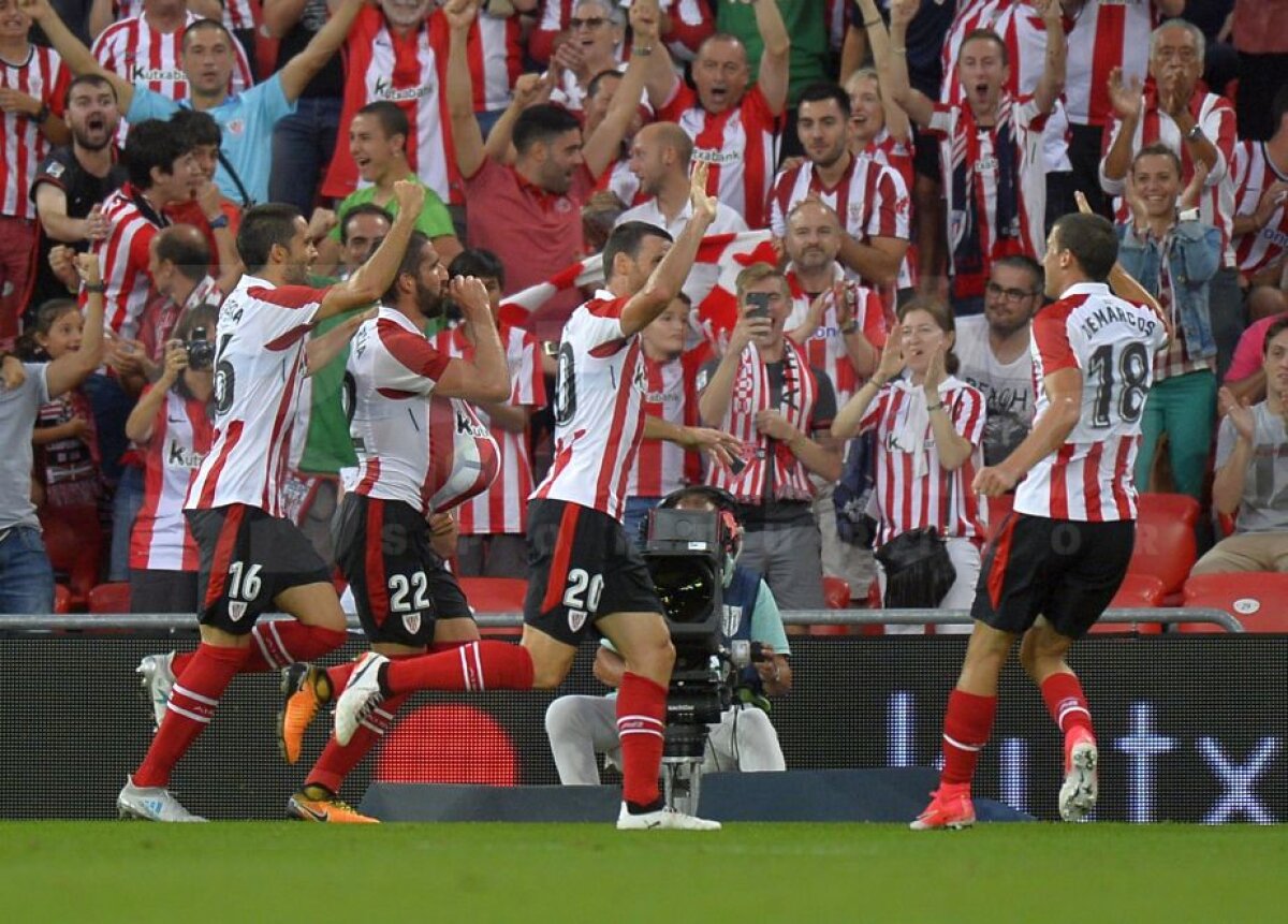 FOTO + VIDEO Athletic Bilbao - Dinamo // Vulcanul roșu » Dinamoviștii joacă la Bilbao într-o atmosferă electrizantă. Nici PCH nu s-a lăsat mai prejos