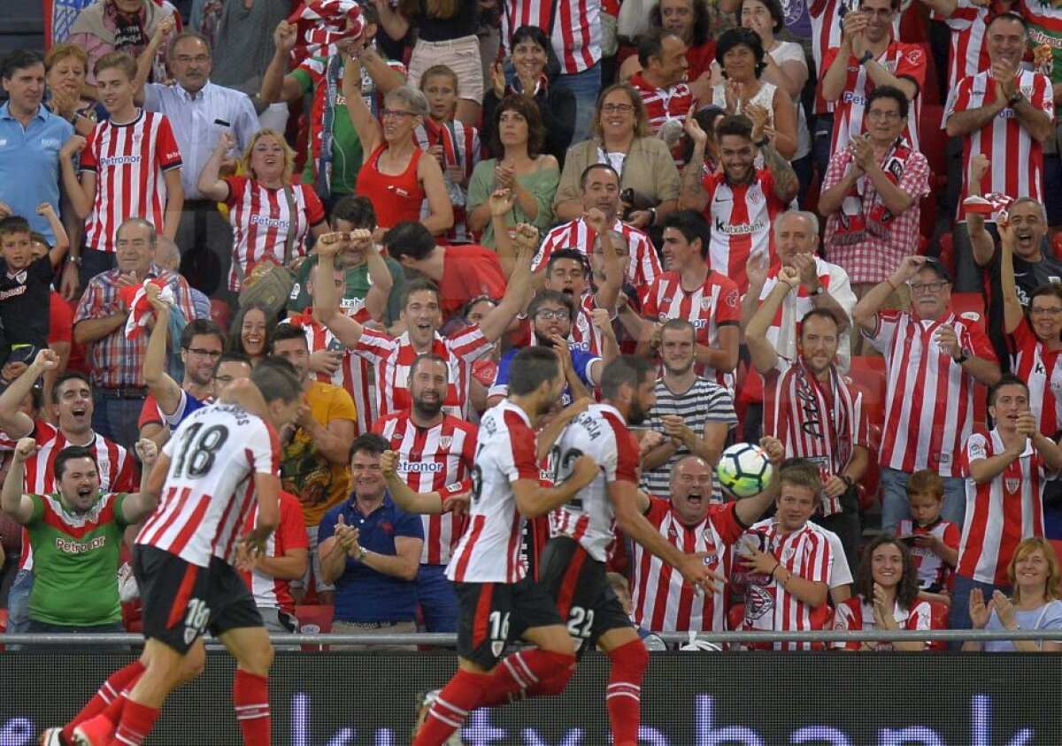 FOTO + VIDEO Athletic Bilbao - Dinamo // Vulcanul roșu » Dinamoviștii joacă la Bilbao într-o atmosferă electrizantă. Nici PCH nu s-a lăsat mai prejos