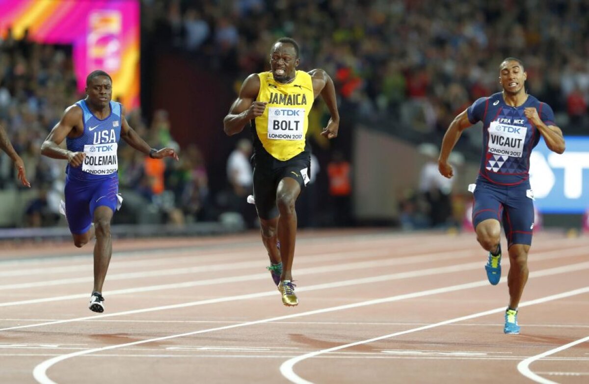 GALERIE FOTO Apus de legendă! Bolt pierde ultima cursă de 100 de metri din carieră