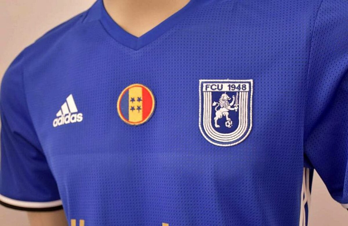 FOTO Ca la olteni, la nimeni! :) » CS U a ales Coloana Infinitului, Mititelu răspunde cu un slogan viral pe noile echipamente Adidas pentru Liga a 4-a: "Noul nostru motto"