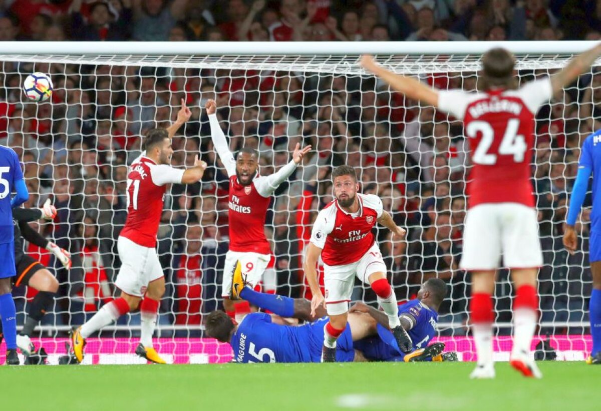 VIDEO+FOTO » Spectacol cu 7 goluri în Arsenal - Leicester, primul meci din Premier League » Revenire extraordinară a "tunarilor"!