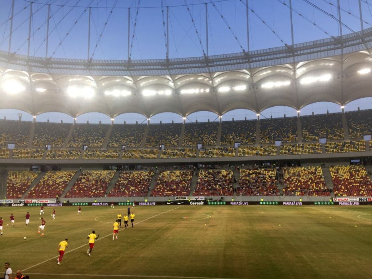 VIDEO+FOTO Cum să distrugi un gazon în două săptămâni » Suprafața de joc de pe Arena Națională arată jalnic cu 11 zile înaintea meciului cu Sporting
