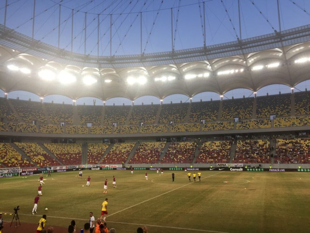 VIDEO+FOTO Cum să distrugi un gazon în două săptămâni » Suprafața de joc de pe Arena Națională arată jalnic cu 11 zile înaintea meciului cu Sporting