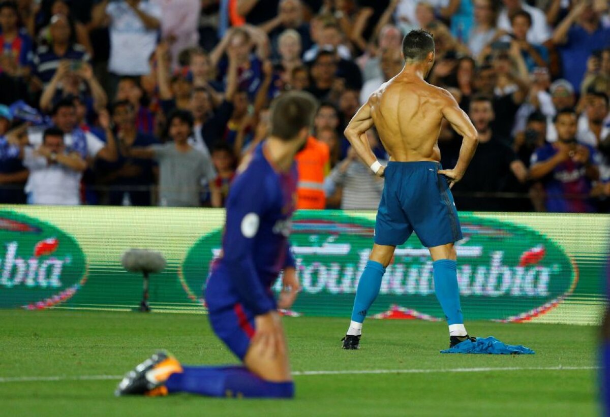 FOTO Aroganța lui Cristiano! Ronaldo l-a imitat pe Messi după golul marcat pe Camp Nou