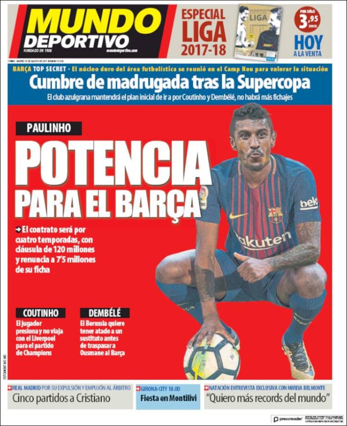 Ce scriu azi ziarele de sport din lume (15 august 2017)