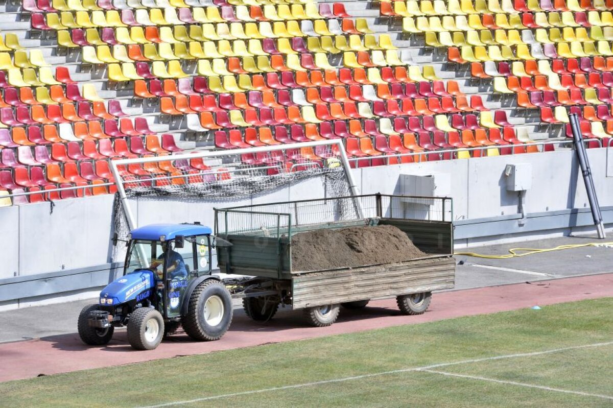 GALERIE FOTO A început înlocuirea gazonului de pe Arena Națională: "Va fi cel mai ieftin din istorie"