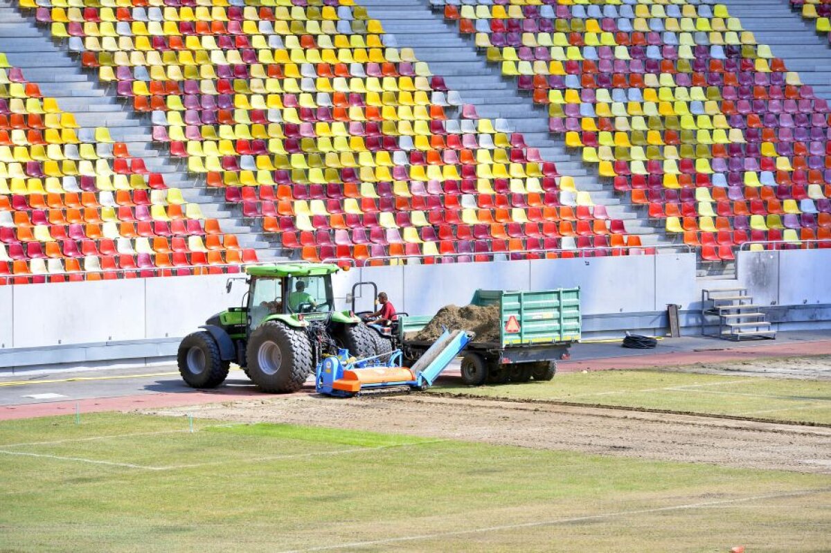 GALERIE FOTO A început înlocuirea gazonului de pe Arena Națională: "Va fi cel mai ieftin din istorie"