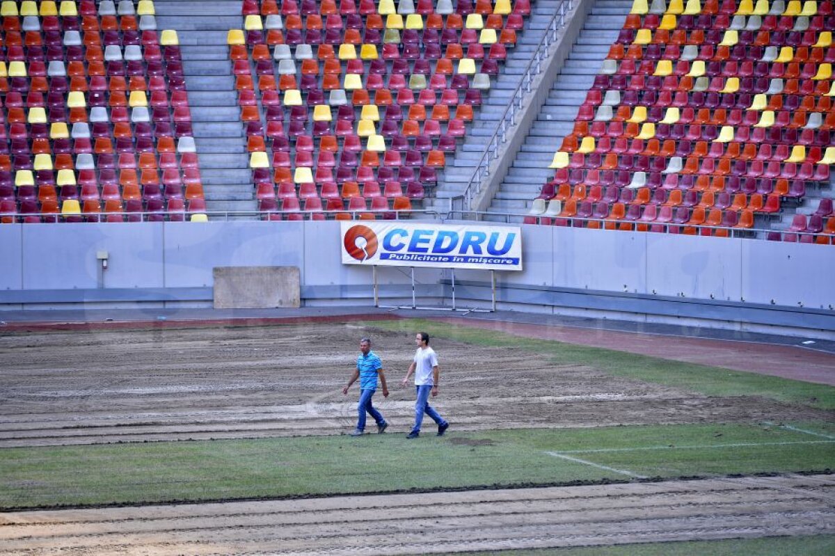 GALERIE FOTO A început înlocuirea gazonului de pe Arena Națională: "Va fi cel mai ieftin din istorie"