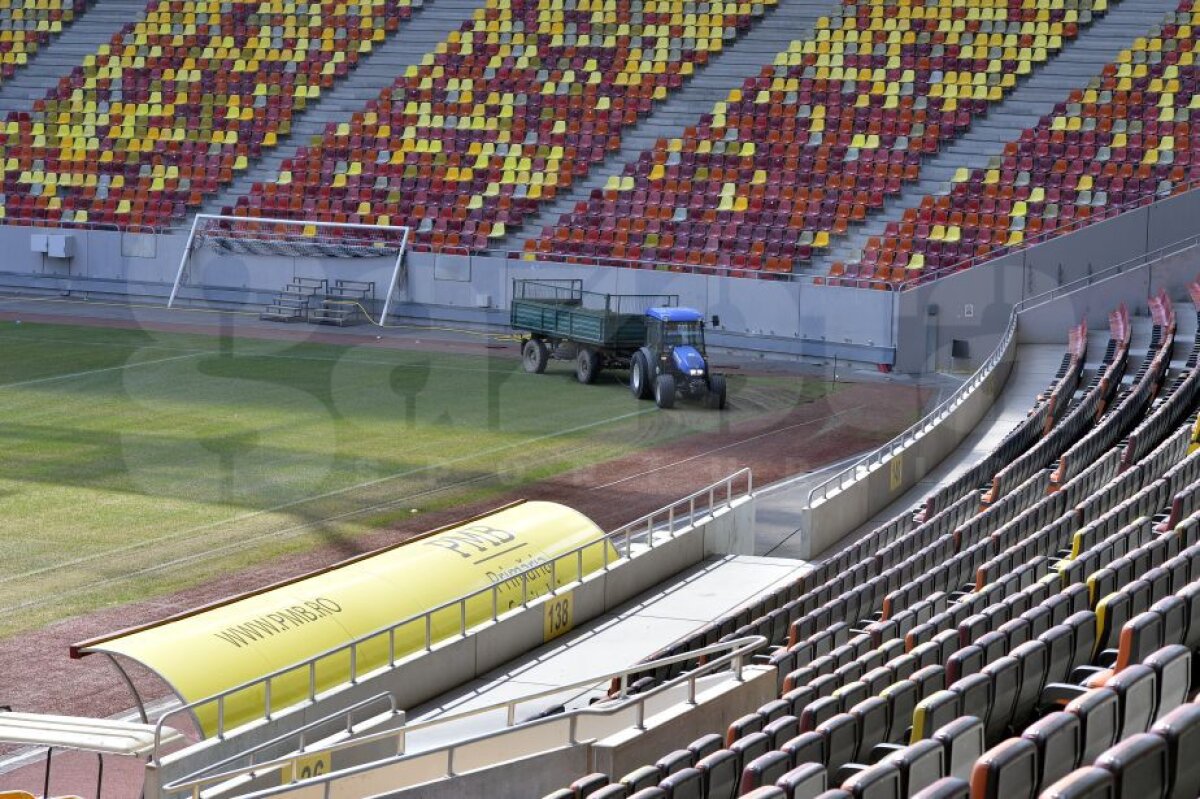 GALERIE FOTO A început înlocuirea gazonului de pe Arena Națională: "Va fi cel mai ieftin din istorie"