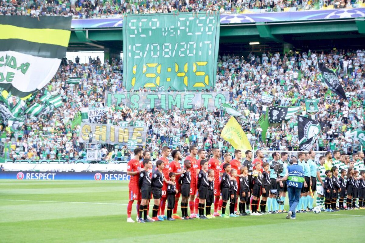 Corespondență din Portugalia //  FOTO Cu sufletul împărțit în vulcanul alb-verde » Atmosferă incendiară în Lisabona! Un fan a venit din New York pentru FCSB