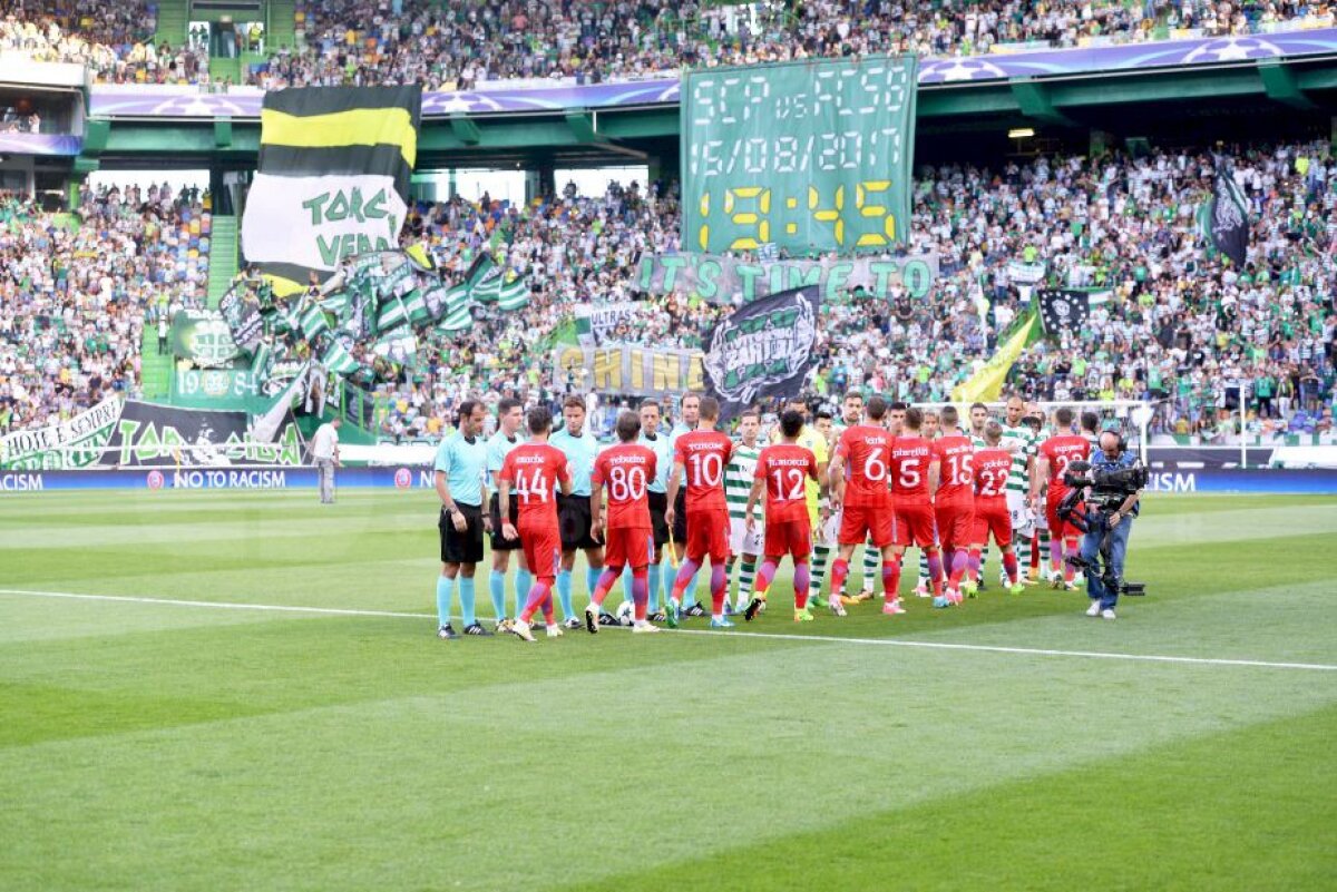 Corespondență din Portugalia //  FOTO Cu sufletul împărțit în vulcanul alb-verde » Atmosferă incendiară în Lisabona! Un fan a venit din New York pentru FCSB