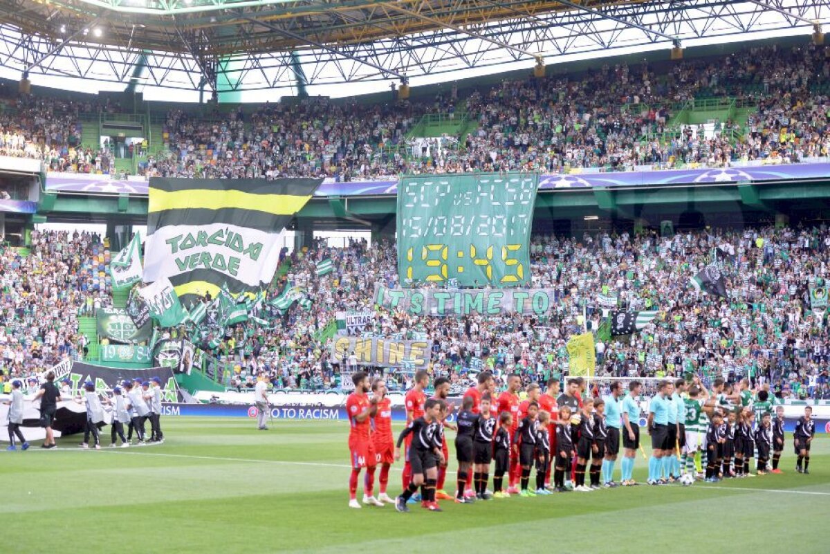 Corespondență din Portugalia //  FOTO Cu sufletul împărțit în vulcanul alb-verde » Atmosferă incendiară în Lisabona! Un fan a venit din New York pentru FCSB