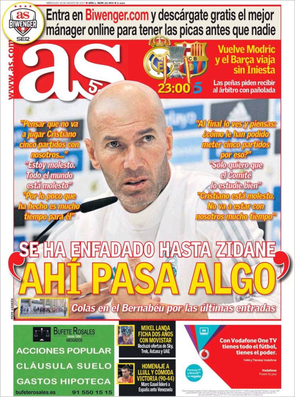 Ce scriu azi ziarele de sport din lume (16 august 2017)