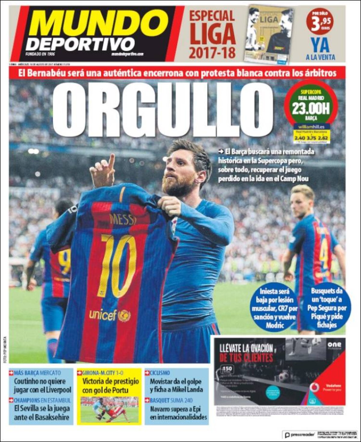 Ce scriu azi ziarele de sport din lume (16 august 2017)