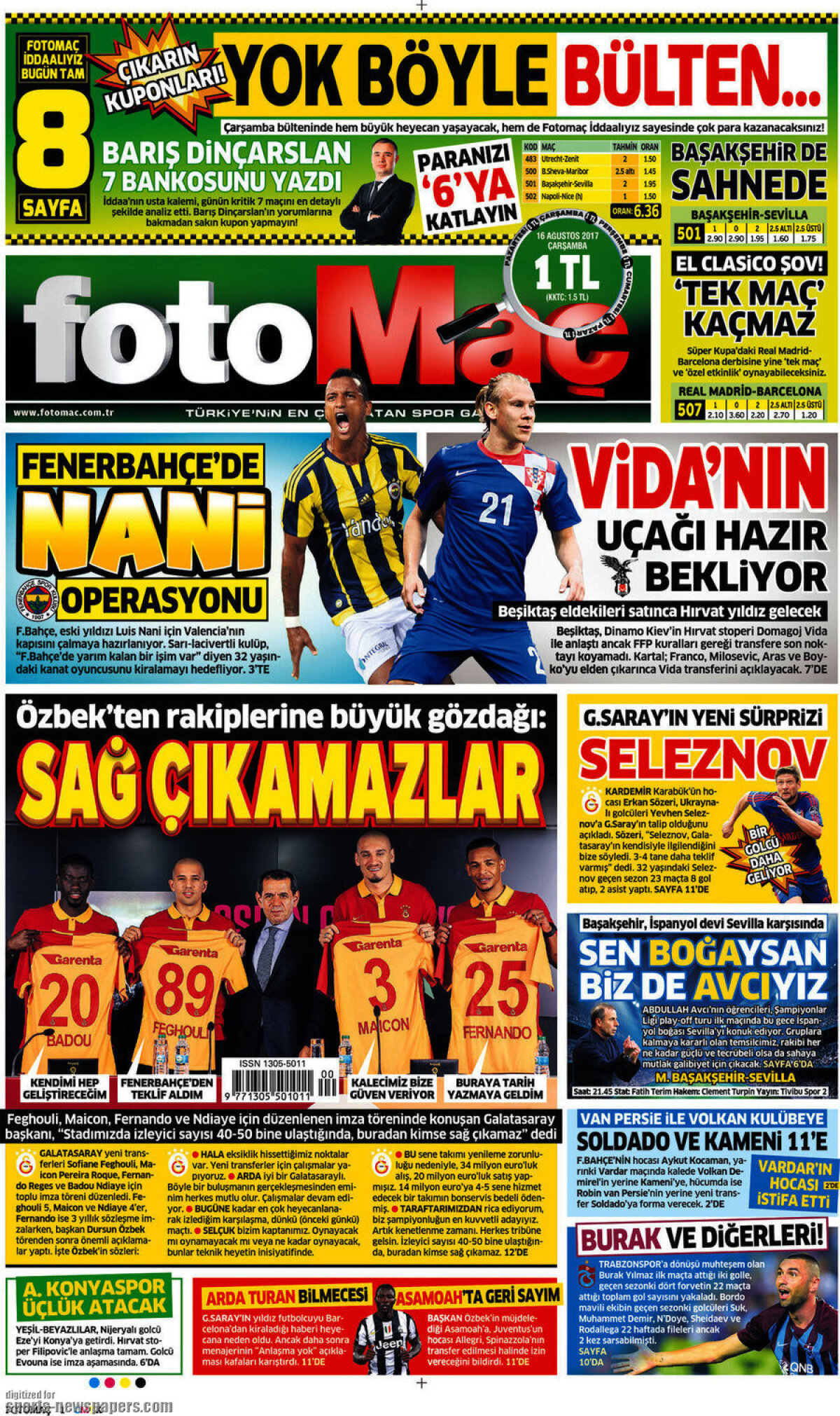 Ce scriu azi ziarele de sport din lume (16 august 2017)