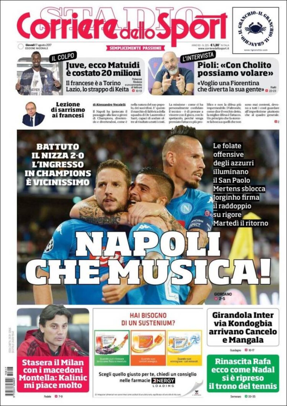 Ce scriu azi ziarele de sport din lume (17 august 2017)