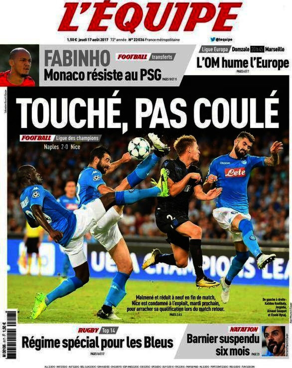 Ce scriu azi ziarele de sport din lume (17 august 2017)