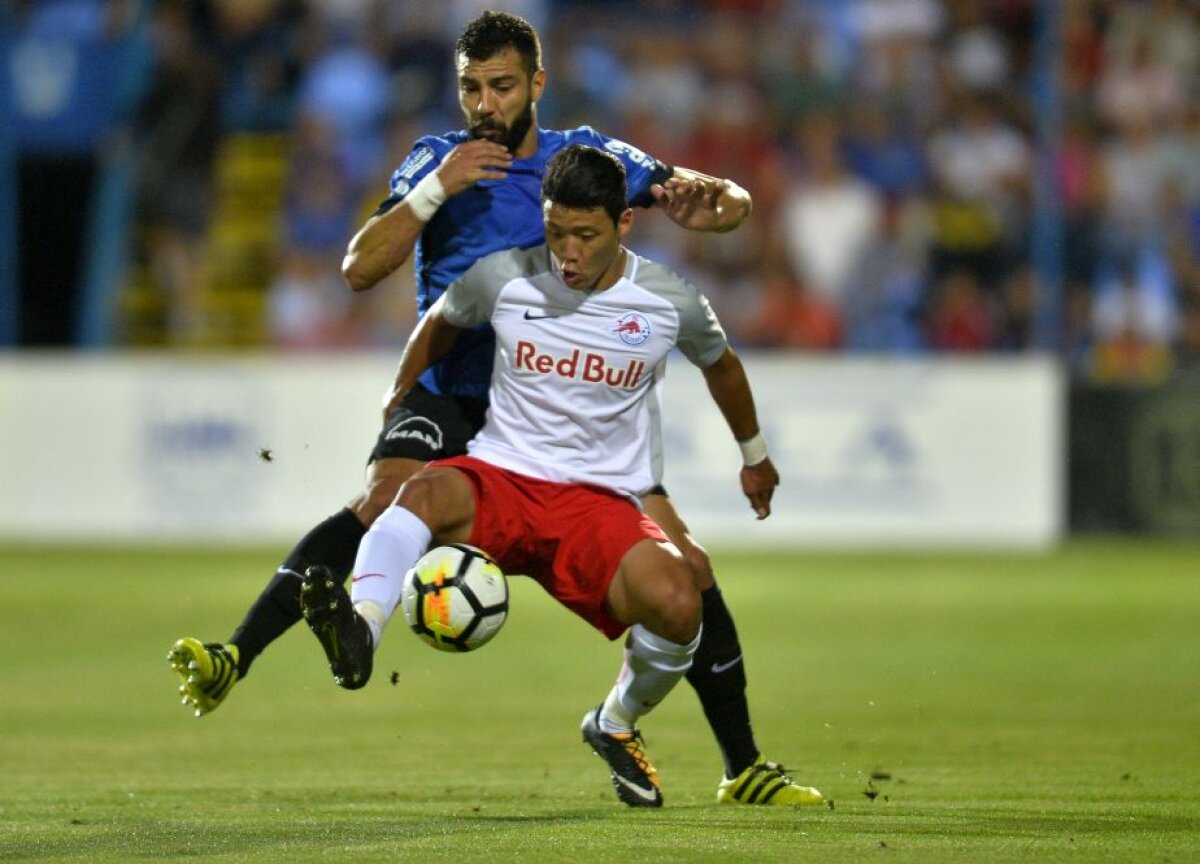 VIDEO+FOTO Europa se vede tot mai greu! Înfrângere categorică pentru Viitorul în turul play-off-ului cu RB Salzburg, 1-3