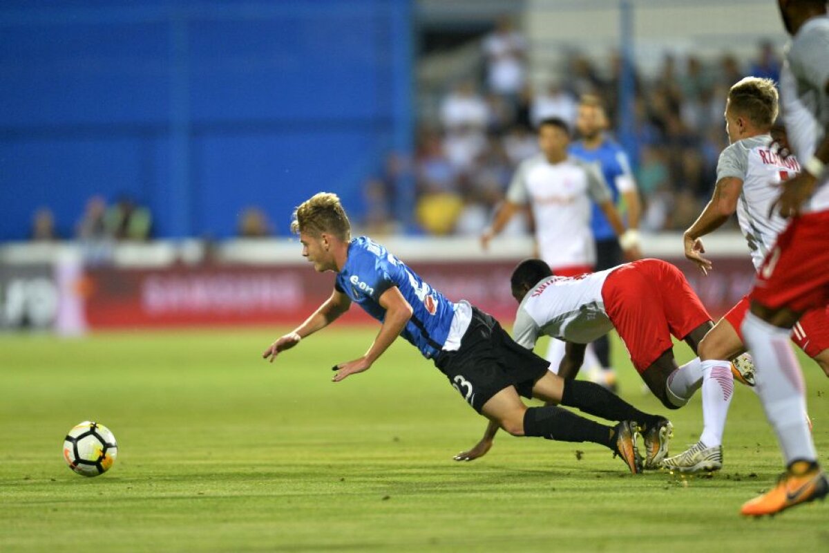 VIDEO+FOTO Europa se vede tot mai greu! Înfrângere categorică pentru Viitorul în turul play-off-ului cu RB Salzburg, 1-3