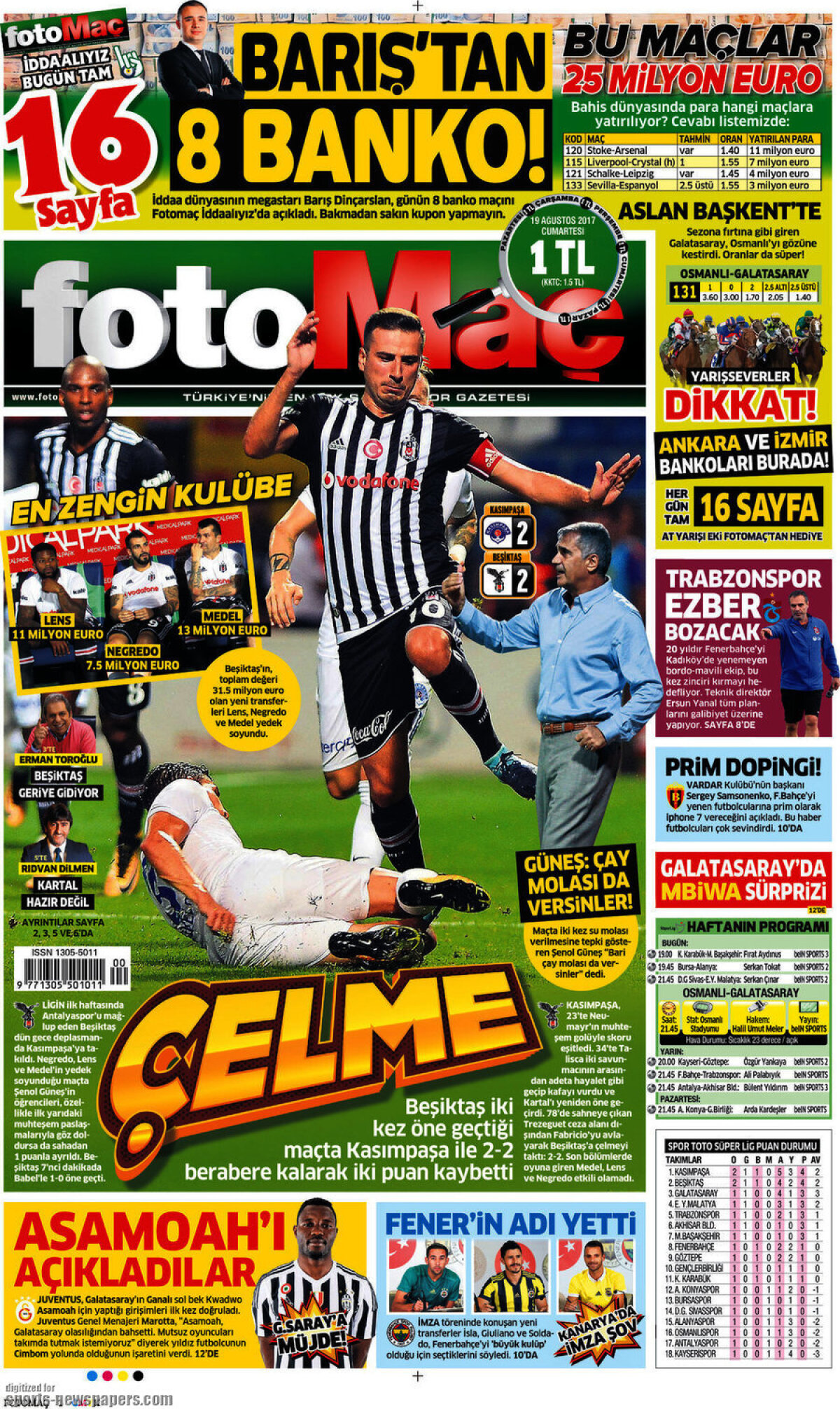 Ce scriu azi ziarele de sport din lume (19 august 2017)