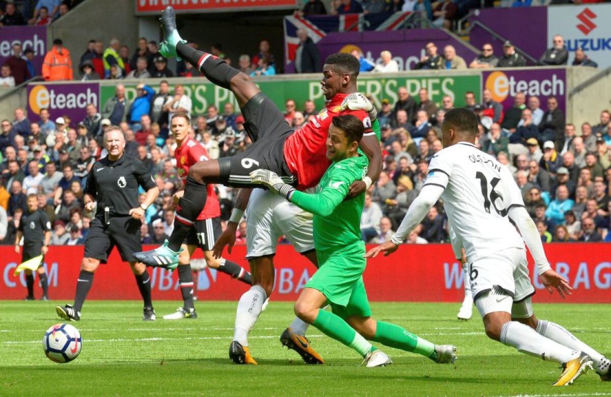 GALERIE FOTO + VIDEO Manchester United s-a dezlănțuit pe terenul lui Swansea, 4-0 » "Diavolii" au marcat trei goluri în patru minute 