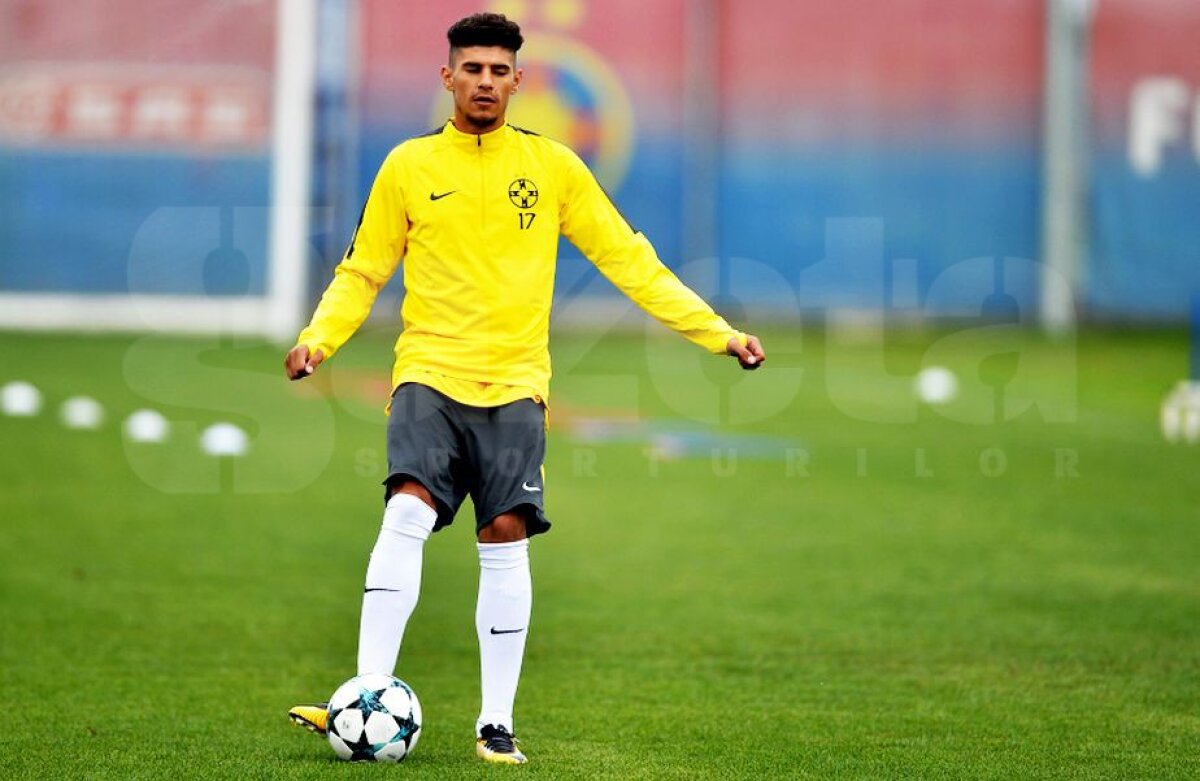 VIDEO + FOTO Florinel Coman, la antrenamentul oficial înainte de Sporting » Prima "piedică" la FCSB